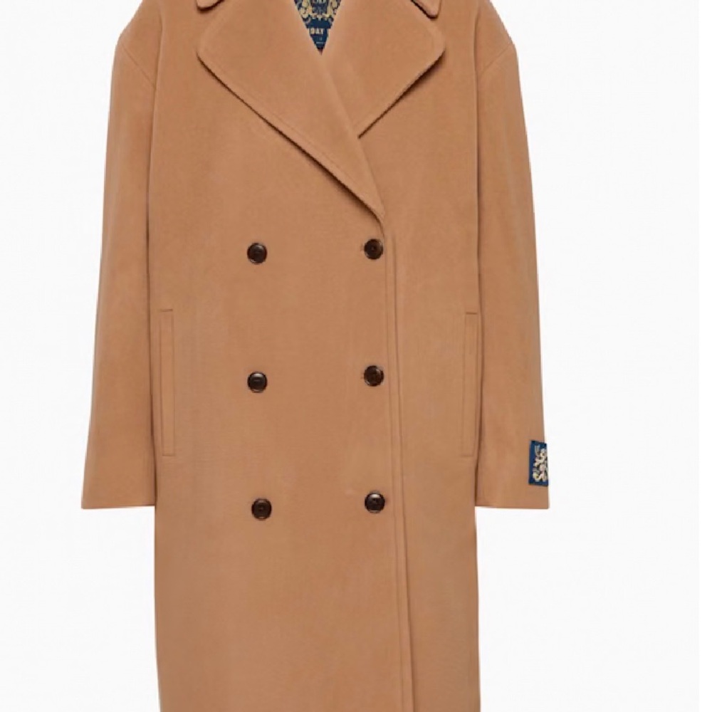 NWOT Sunday Best Fitzroy Camel Pea Coat